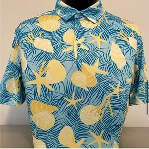 CS Blue Seashell Print Polo